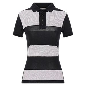 Coperni Women's ‘Sheer Striped’ Polo Shirt